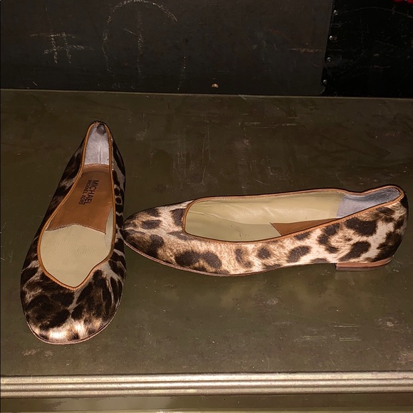 michael kors animal print flats
